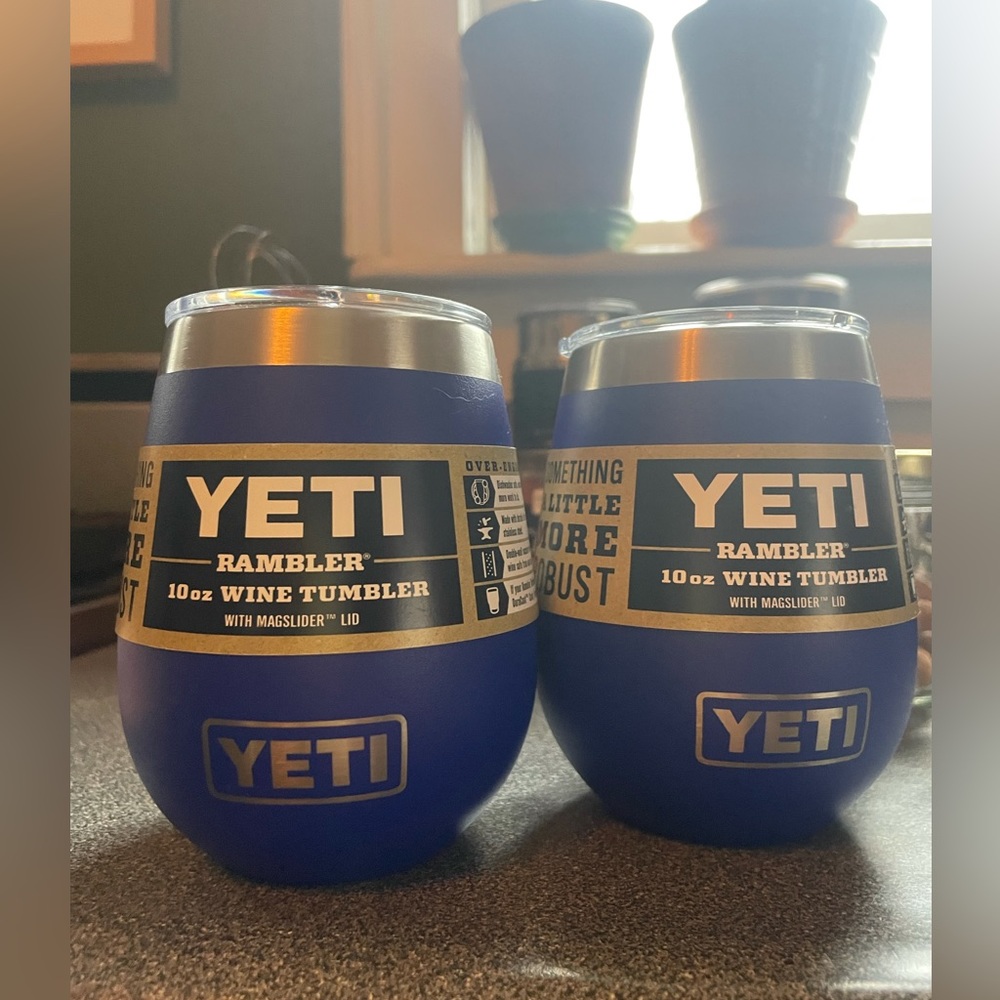 Selling 2 10 oz wine tumbler yetis!